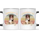 Photo personnalisée Pawperty de – Cadeau pour les amoureux des chiens – Tasse personnalisée